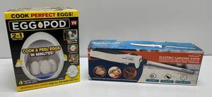 lot 77 image: Egg Pod & Brentwood Electric Carving Knife
