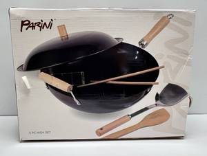 lot 83 image: Parini 5 PC. Wok Set