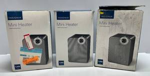 lot 99 image: Insignia Mini Heaters 1500 Watt (NIB)