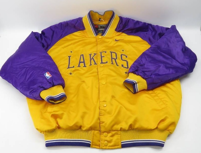 Los Angeles Lakers Nike City Edition Short Sleeve Warm Up Jacket - Mens