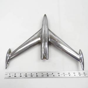 lot 22 image: 1956 Oldsmobile Rocket Chrome Hood Ornament Jet-Age GM