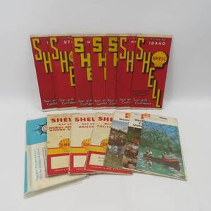 lot 47 image: Vintage Gas & Oil Shell Advertising Road Maps Many 1930s Nice