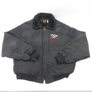lot 3 image: Vintage Mens King Louie Pro Fit XL Thunderbirds Black Embroidered Jacket