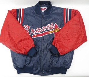 lot 6 image: Vintage Mens Atlanta Braves MLB Authentic by Majestic Diamond Collection Jacket L