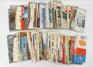 lot 51 image: Large Grouping of Vintage Advertising Maps Gas & Oil Standard, Mobil, Philips 66 & More