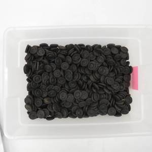 lot 81 image: Large Grouping of Vintage Black Toy Rubber Wheels