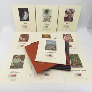 lot 50 image: Grouping of International Stamps on Presentation Sheets
