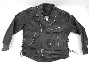 lot 115 image: Pro Rider Black Leather Size 44 Motorcycle Jacket