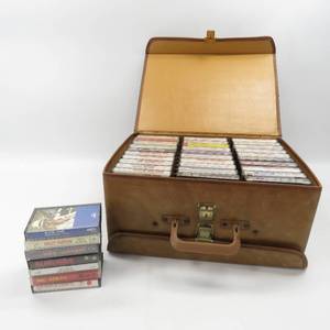 lot 168 image: Grouping of Vintage Cassettes wCarry Case Country & Others