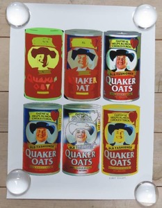 lot 186 image: Quaker Oats Pop Art Lithograph Signed Murray Eisner 24x18
