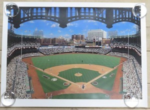lot 189 image: Limited Edition 352600 New York Yankee Stadium Baseball Game Lithograph(1996) 29-12x21-12