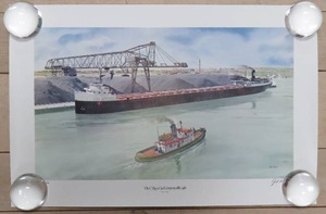 lot 193 image: The C. Reiss Coal Company 1880-1980 Limited Edition by Gill Reid 34100 Print of Watercolor(1989) WCOA