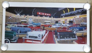 lot 195 image: Motorama 1954 Limited Edition Signed Dave Snyder Auto Lithograph #121950