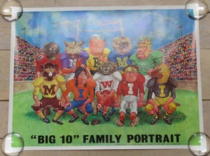 lot 203 image: The Big 10 Family Portrait 1969 - National Collegiate Marketing Corporation Poster