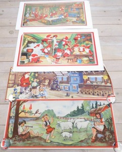 lot 204 image: 4 Swedish Christmas and Other Posters - 2 Mounted on Foamcore