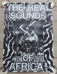 lot 208 image: The Real Sounds of Africa Music Poster - 22 x 16