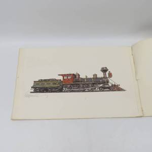 lot 228 image: Set of 4 Antique Locomotive Lithographs - 16 x 11