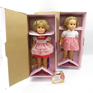 lot 238 image: 2 Vintage Mattels Chatty Cathy Reproduction Dolls - 1998