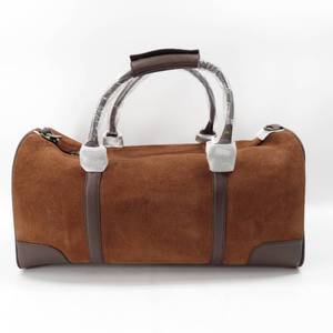 lot 244 image: NOS Marlboro 2003 Guts Grit Brown Suede Leather Duffle Travel Bag