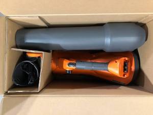 lot 2 image: RIDGID 18V Brushless 130 MPH 510 CFM Cordless Battery Leaf Blower with 6.0 Ah MAX Output Battery and Charger  Customer Returns See Pictures