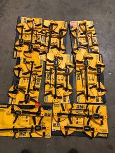 lot 34 image: Lot of DEWALT Trigger Clamp Set (6-Piece)  Customer Returns See Pictures