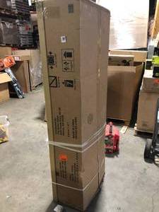 lot 35 image: Husky Ready-to-Assemble 24-Gauge Steel Freestanding Garage Cabinet in Black (48 in. W x 72 in. H x 18 in. D)  Customer Returns See Pictures