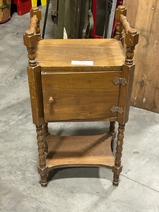 lot 9 image: Antique Humidor Smoking Stand