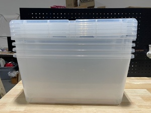 lot 49 image: Plastic Totes 4 Pack