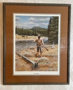 lot 77 image: Noon Time Passing Framed Picture by Rick Kelley