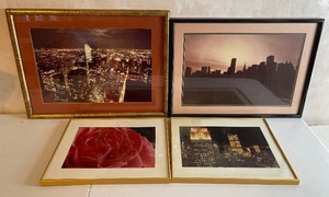 lot 98 image: Four Miscellaneous Framed Prints, Skyline subject matter