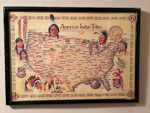 lot 124 image: American Indian Tribes Map B. Stroble