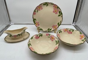 lot 145 image: Franciscan Desert Rose Serving Pieces Lot of 4