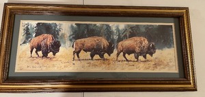 lot 166 image: Numbered and Signed Buffalo Print by Kathy Sigle