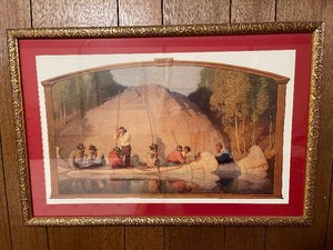 lot 174 image: The Meeting in the Canoes by N.C. Wyeth