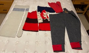 lot 234 image: Lot of wool clothing pieces, incomplete reenactment type clothing