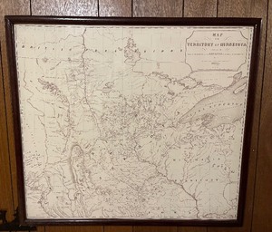 lot 242 image: Framed Territory of Minnesota Map