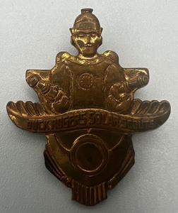 lot 319 image: Buck Rogers Solar Scout Pal pin Tin Radio Show