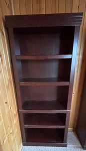 lot 261 image: Bookshelf 2 of 2 Pressed Wood adjustable shelves