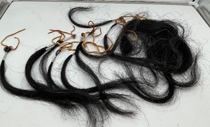 lot 270 image: Scalp Lock, Faux Hair Pieces, possibly horse hair
