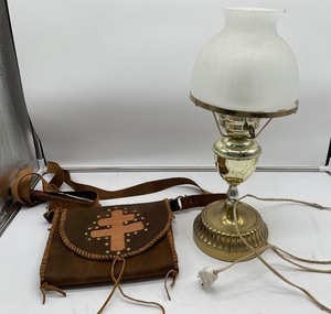 lot 284 image: Leather Hunting Bagbag Humke Knife with leather sheath