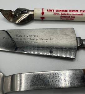 lot 209 image: Northwood IA advertising utensil lot of 3