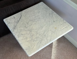lot 100 image: Marble Accent Table