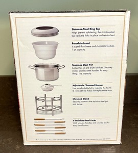lot 133 image: New Williams Sonoma Fondue Set