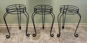 lot 153 image: Four Marvelous Metal Plant Stands