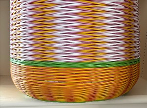 lot 182 image: Cool Colorful Woven Basket