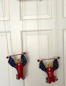 lot 185 image: Cute Hanging Clown Decorative Figurines