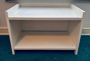 lot 195 image: White Media Stand  Side Table