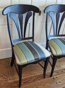 lot 24 image: Pair of Bdard Fan Back Chairs