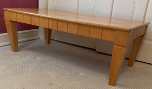 lot 93 image: Vintage Wood Coffee Table