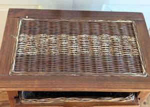 lot 45 image: Wicker Storage Shelf